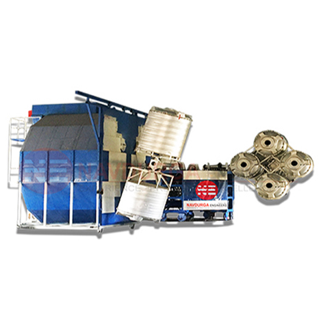 Four Arm Bi-Axial Rotomoulding Machine - Water Tank Making Machine