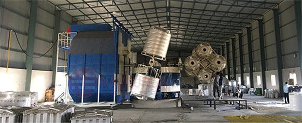 Three Arm Rotomoulding Machine - Water Tank Production Equipment