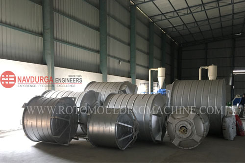 Four Arm Bi-Axial Rotomolding Machine - Navdurga Engineers